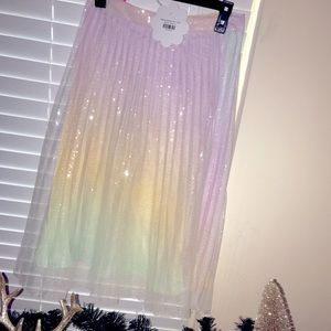 MIDI Rainbow Skirt 🌈